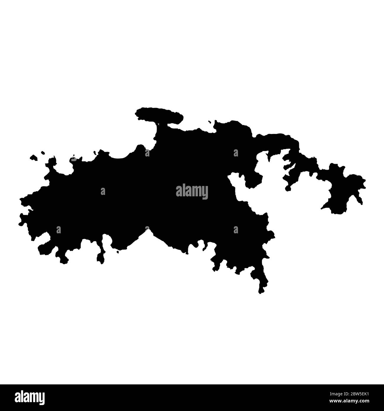 Mapa vectorial de San Juan. Ilustración vectorial aislada. Negro sobre fondo blanco. EPS 10 Ilustración. Ilustración del Vector