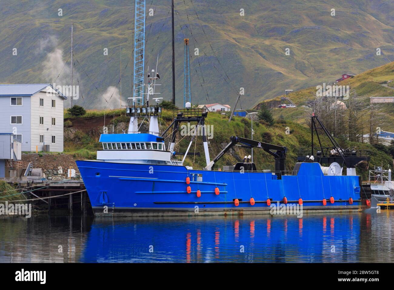 La Isla de Unalaska, Islas Aleutianas, Alaska, EE.UU. Foto de stock