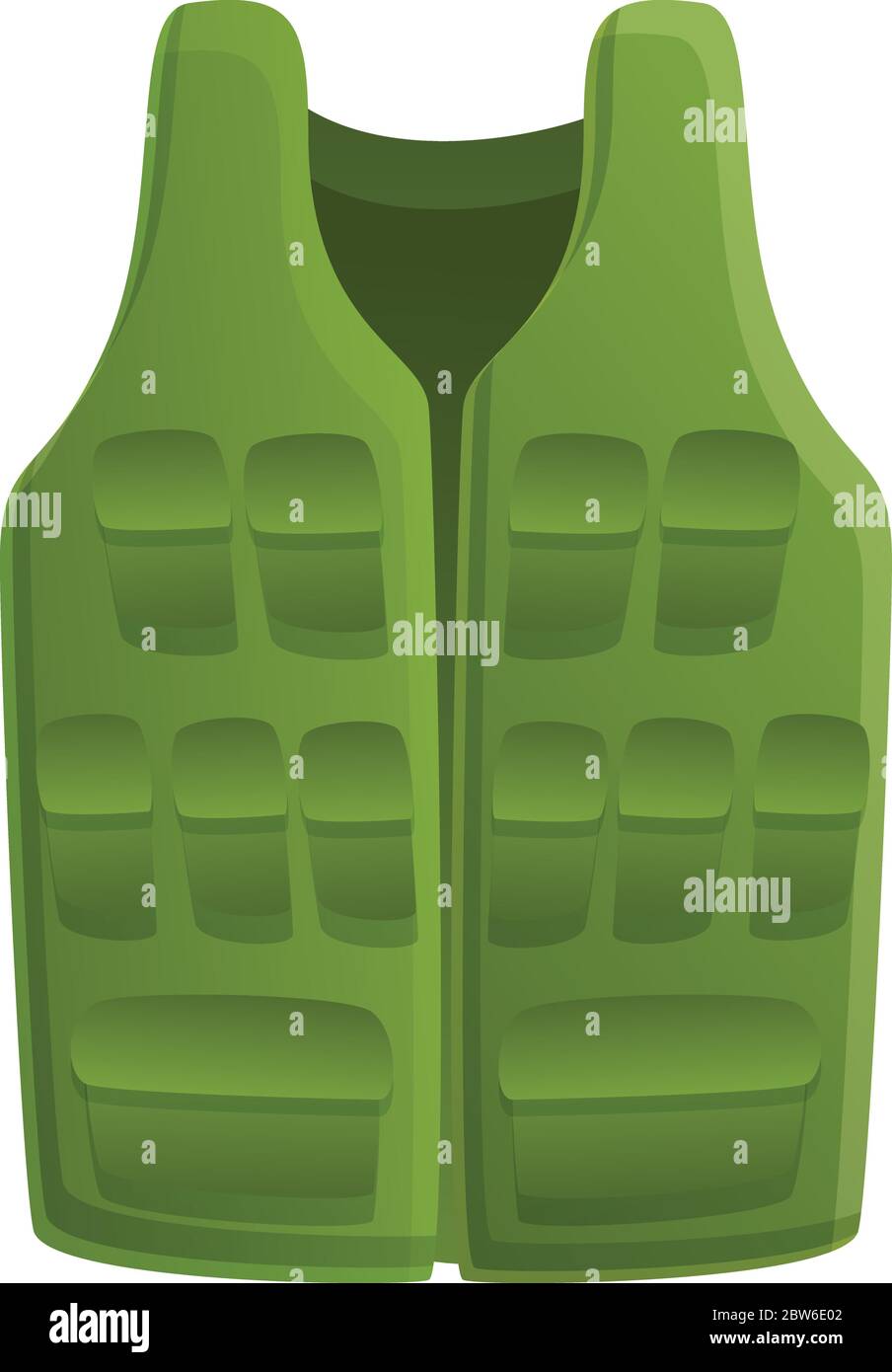Icono de chaleco pescador. Dibujo animado de pescador icono para diseño web aislado sobre fondo blanco Vector de stock - Alamy