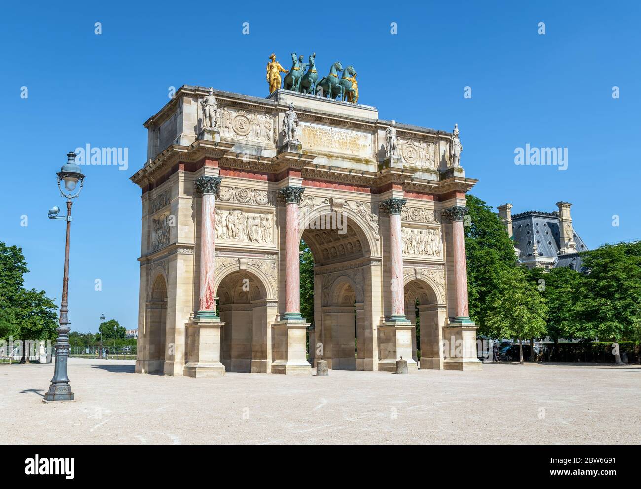 Carrousel Arco del Triunfo en París, Francia Foto de stock