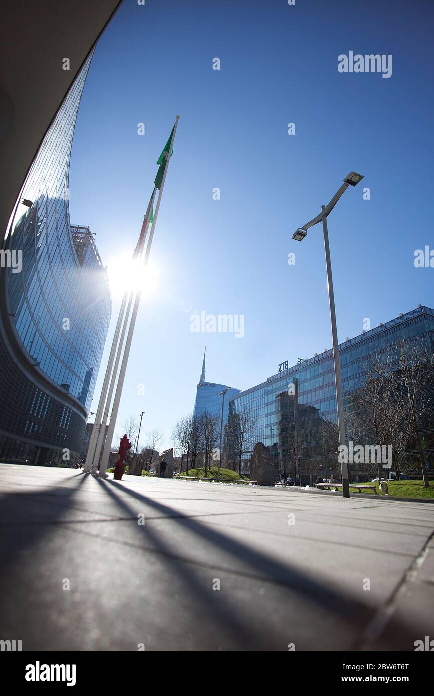 europa, italia, lombardía, milán, el edificio del gobierno regional Foto de stock