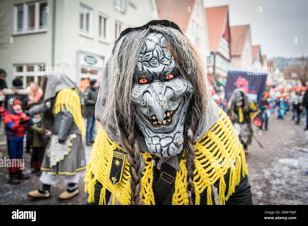 Faschingsumzug 2019 en Gerlingen / Landesnarrentreffen Foto de stock