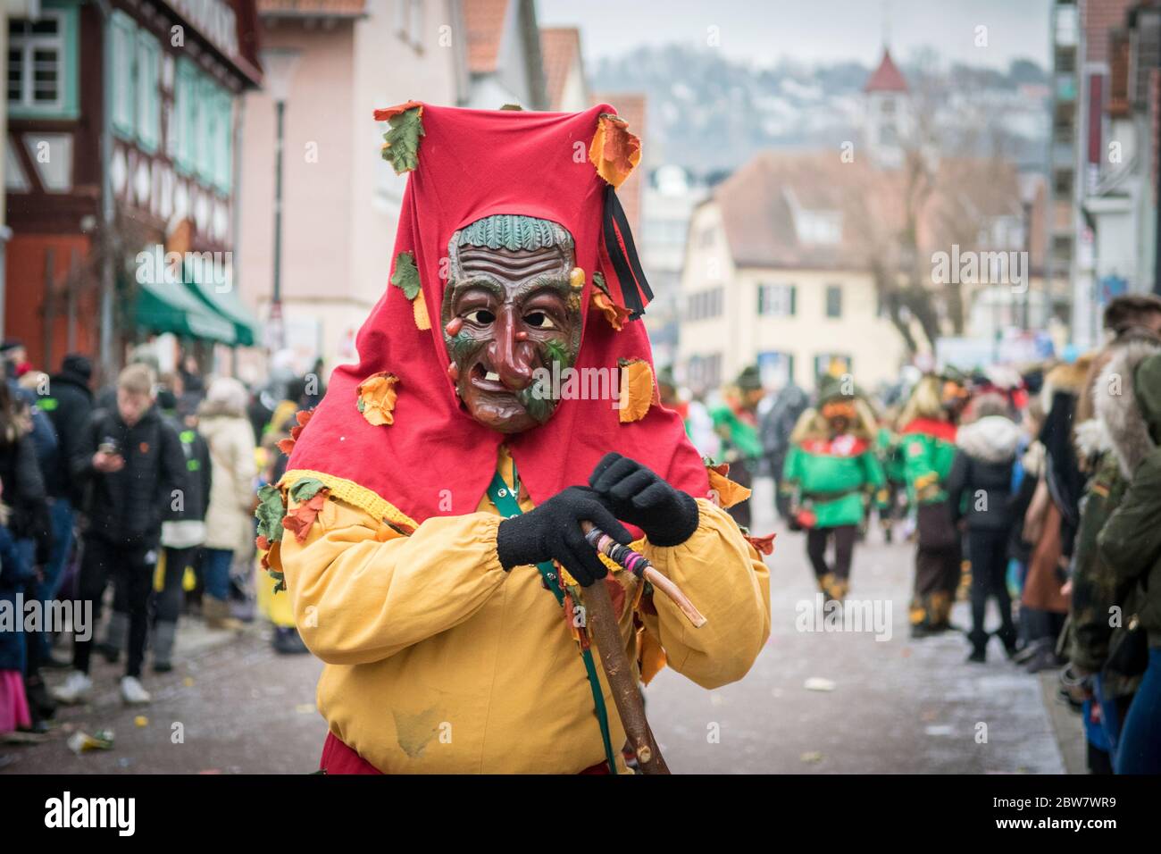 Faschingsumzug 2019 en Gerlingen / Landesnarrentreffen Foto de stock