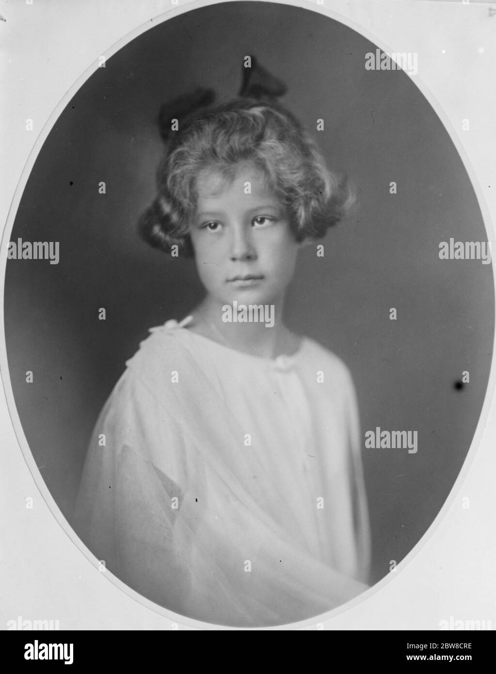 Princesa Alice de Borbón Parma , hija menor del príncipe Elie de Borbón Parma y de la archiduquesa Marie Anne de Austria . 21 de mayo de 1927 Foto de stock
