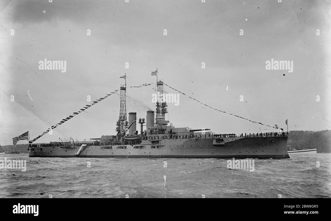 Buques de la capital que se enajenarán en virtud del tratado naval . USS Florida . 22 de abril de 1930 Foto de stock