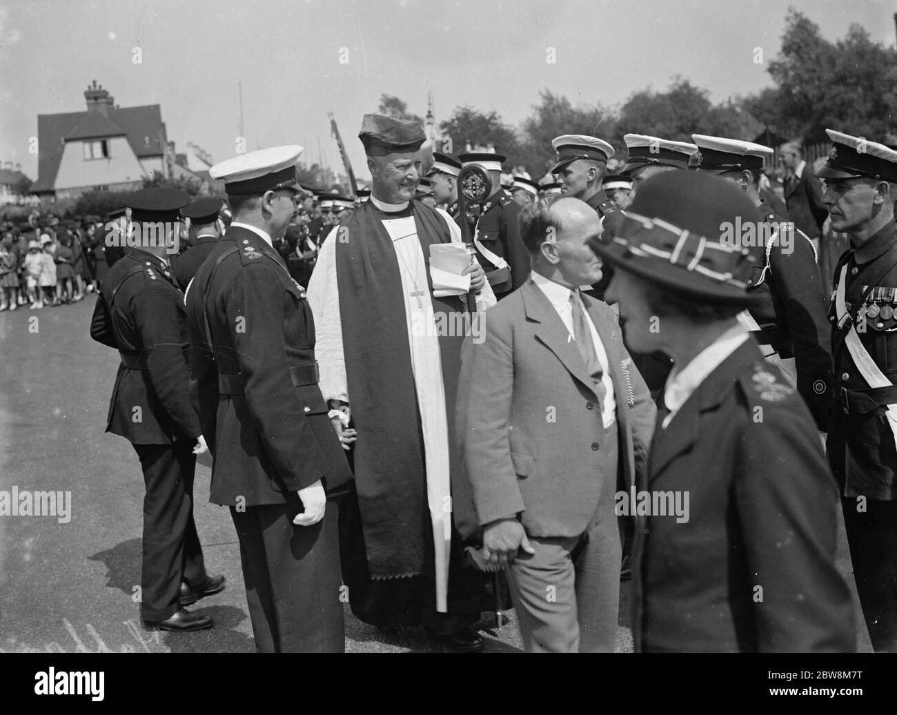 El Obispo de Rochester , Canon Spurgin . 1935 Foto de stock