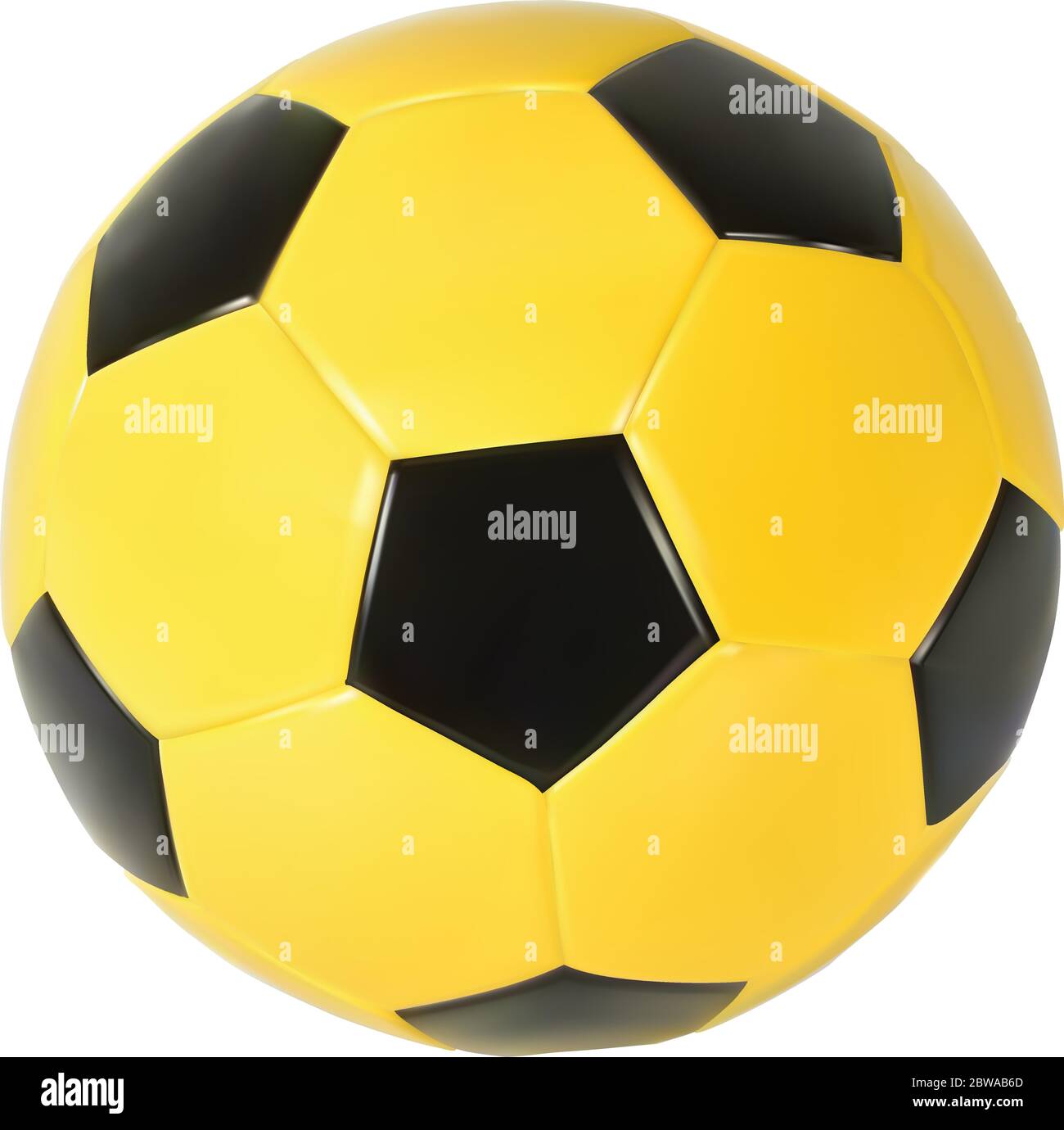 Pelota de futbol amarilla Imágenes vectoriales de stock - Alamy