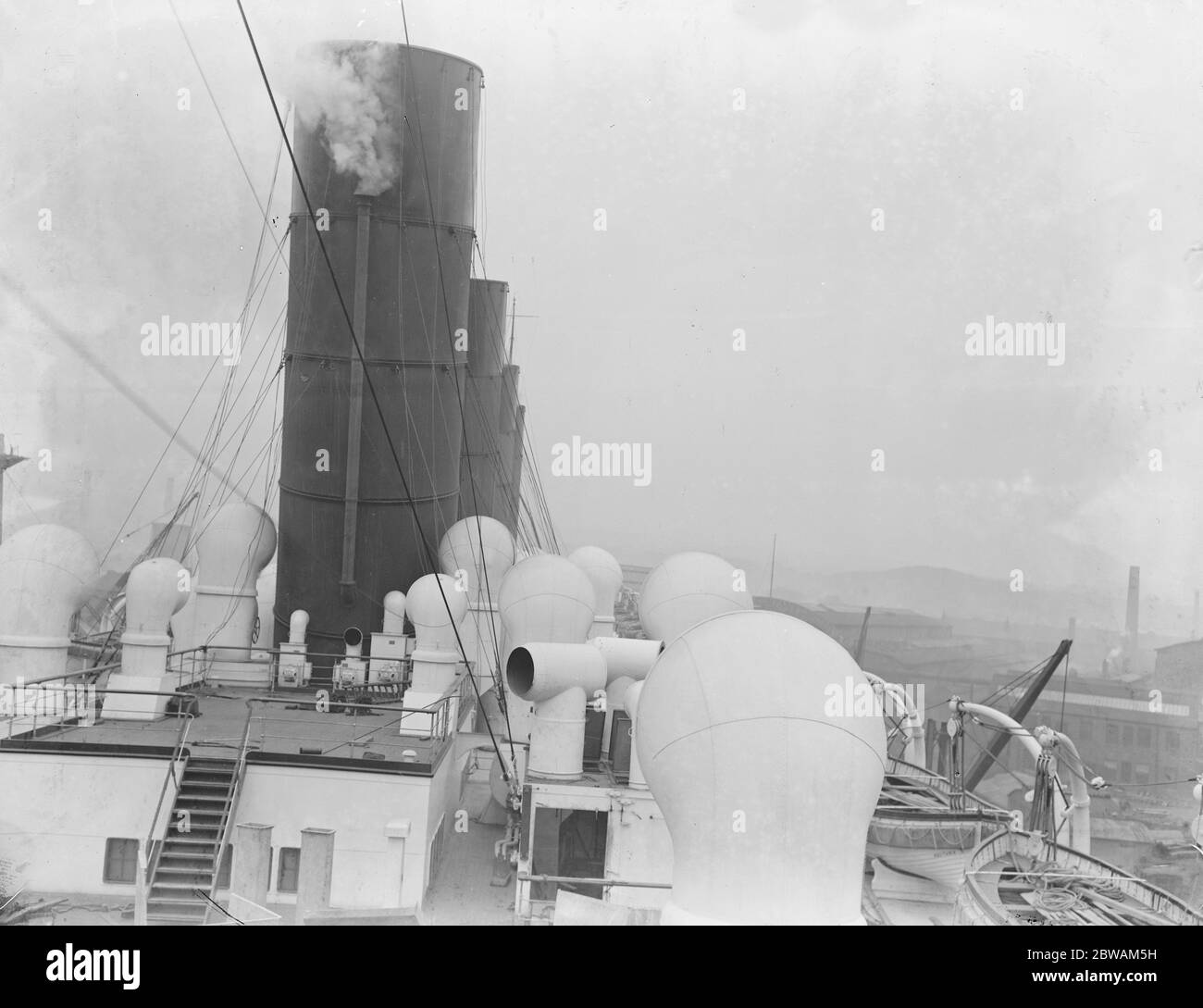 El RMS Aquitania que era un Cunard Line línea de mar Foto de stock