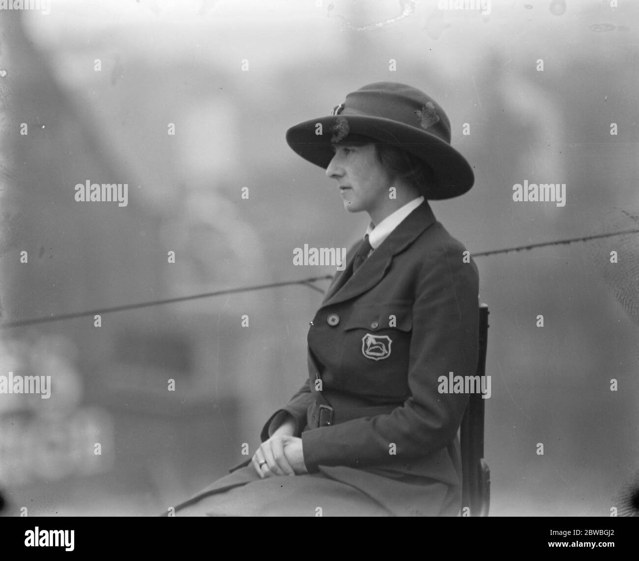 La hermana del famoso explorador actuará ' Florence Nightingale ' en Wembley tatuaje Miss Gladys Shackleton , hermana del difunto Sir Ernest Shackleton , quien actuará Florence Nightingale en el próximo tatuaje militar 27 de agosto de 1924 Foto de stock
