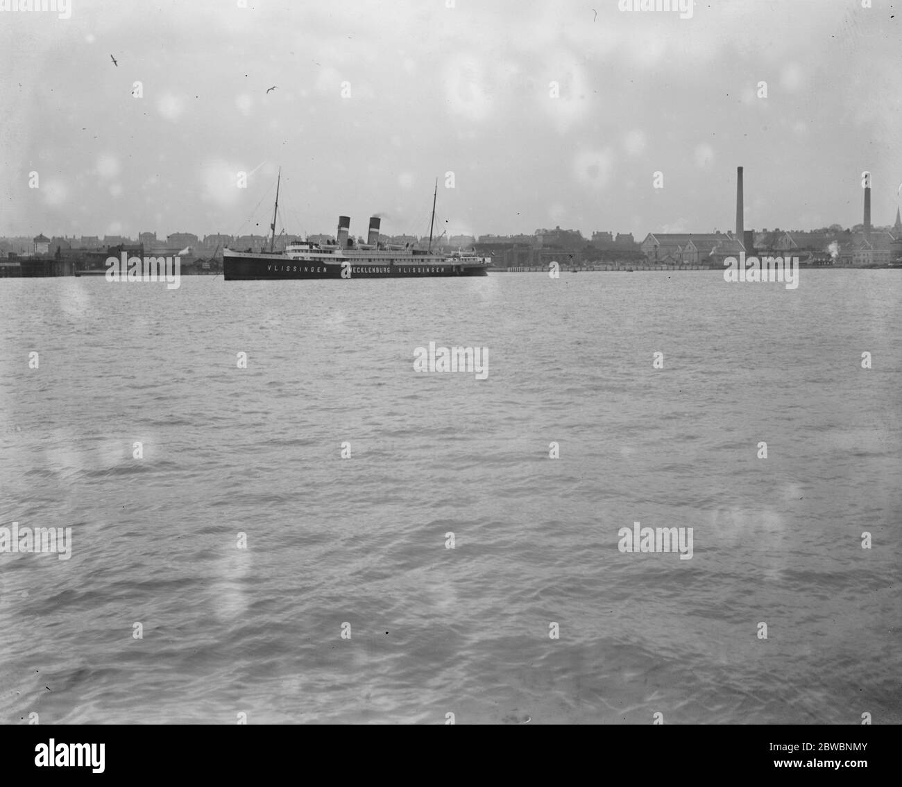 El Imperator de las SS llega a Southampton el 23 de diciembre de 1919 Foto de stock