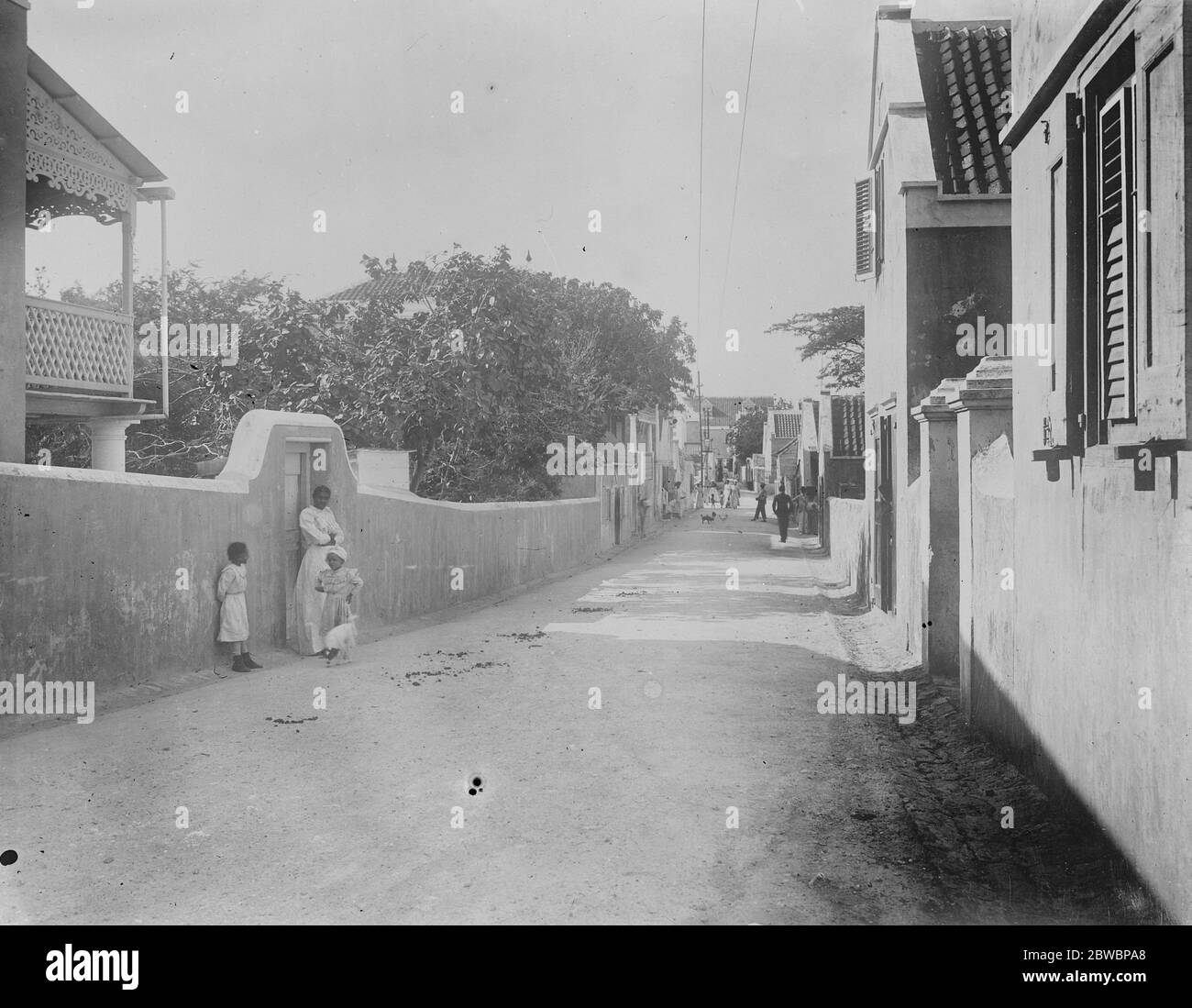 Curacao ( Antillas holandesas) Febrero de 1920 Foto de stock