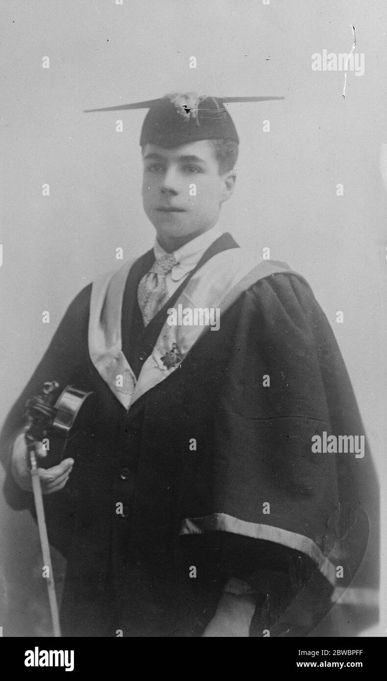 Albert Mann un inteligente niño de boxes 30 de septiembre de 1922 Foto de stock