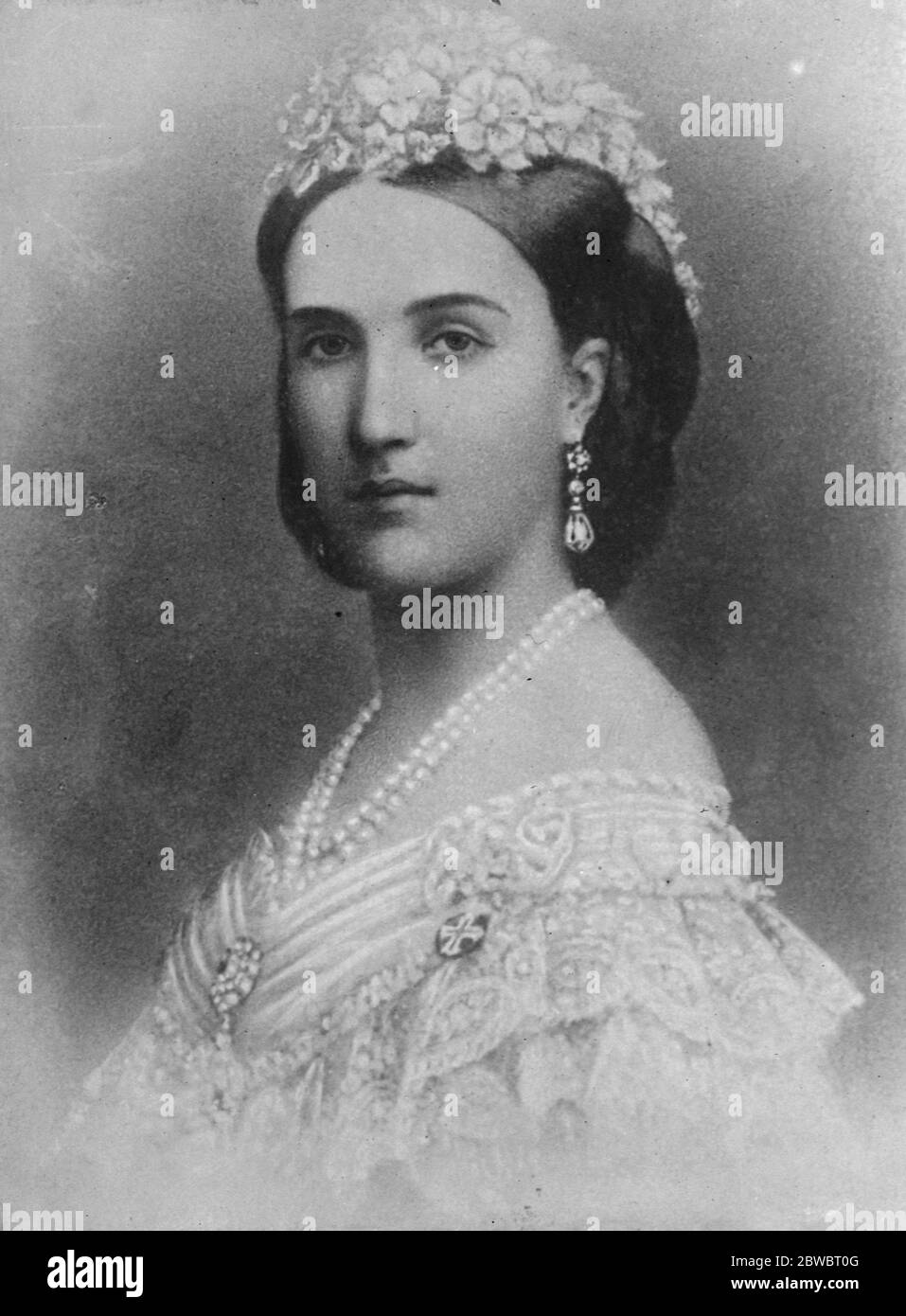 Princesa Charlotte tía del Rey Alberto 1 de abril de 1925 Foto de stock