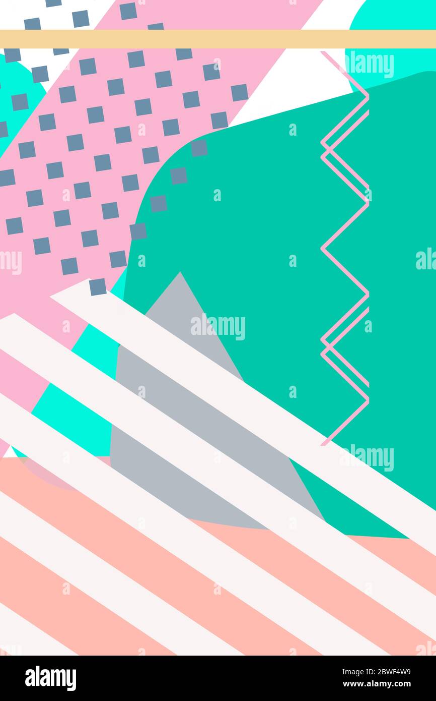 diseño de estilo memphis, formas geométricas abstractas con paleta de colores pastel, moda de moda. Fondos conceptuales para anuncios o impresiones, portadas o pósters, b Fotografía de stock - Alamy diseño de estilo memphis, formas geométricas abstractas con paleta de colores pastel, moda de moda. Fondos conceptuales para anuncios o impresiones, portadas o pósters, b Fotografía de stock - Alamy