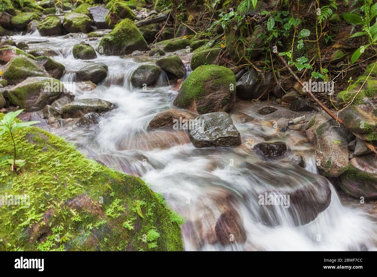 Chorro El Macho, una cascada en el Valle de Antón, Panamá Foto de stock