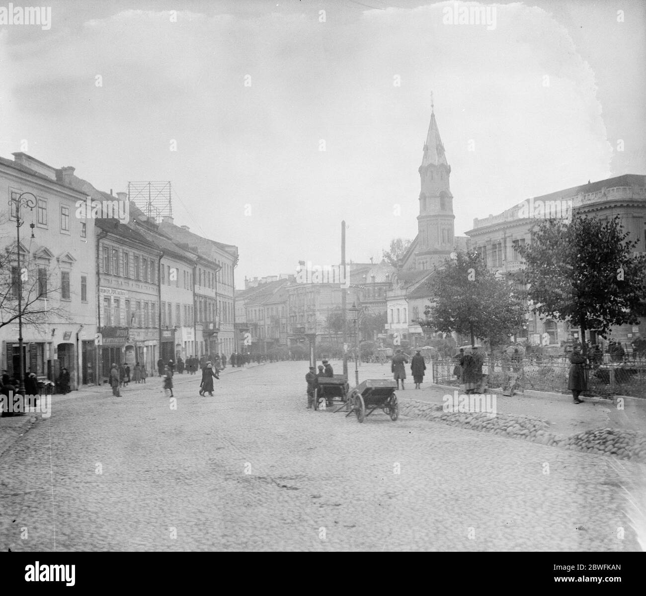 Vilna 24 de octubre de 1921 Foto de stock