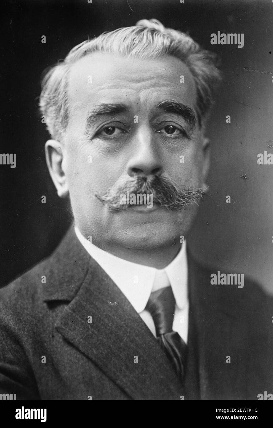 M Clementel . 22 de abril de 1925 Foto de stock