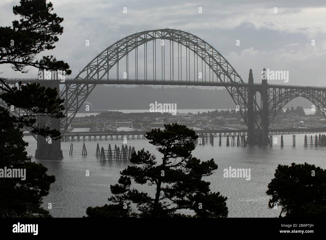 Puente Fremont, Portland, Oregon, EE.UU Foto de stock