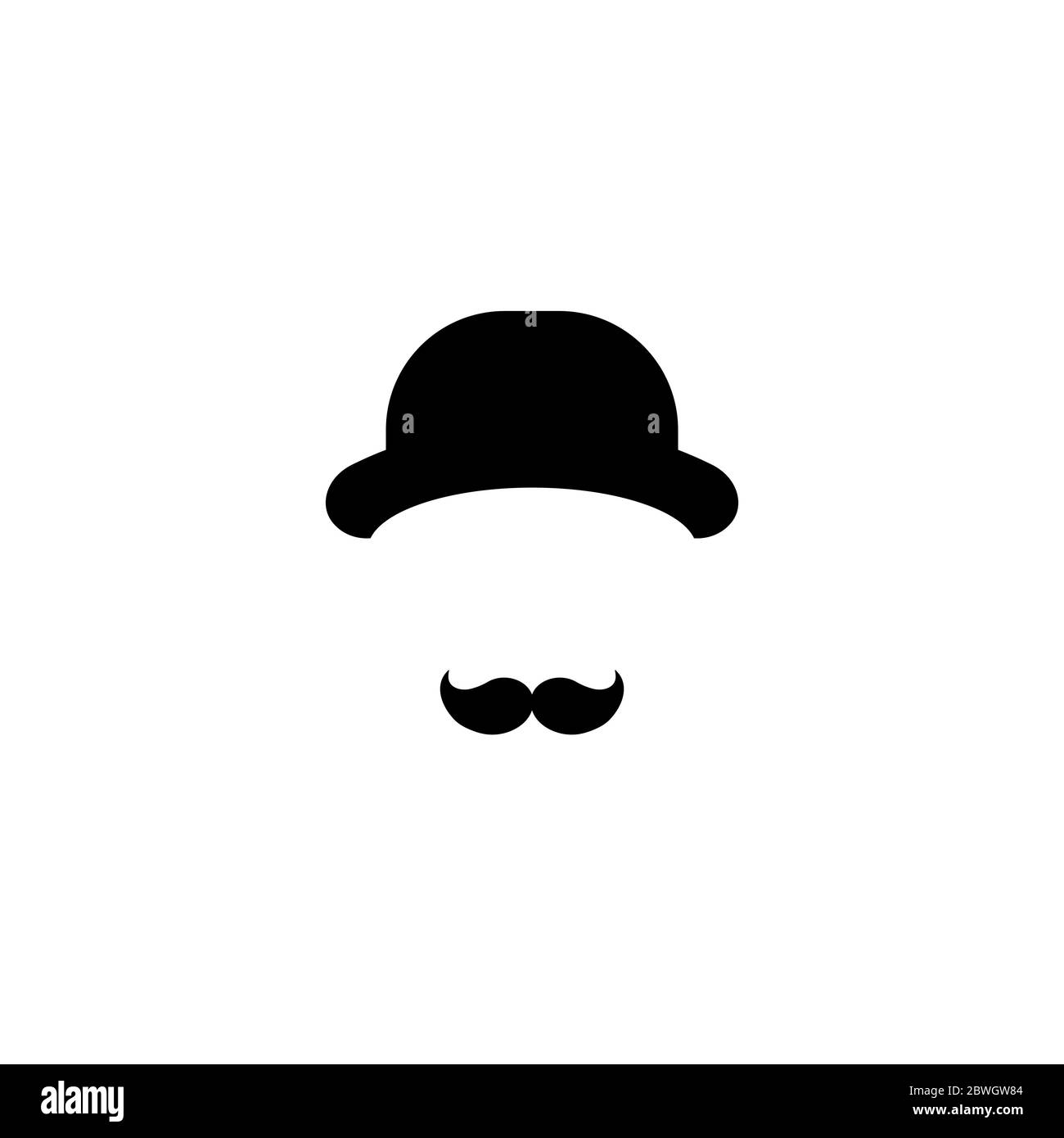 Icono de caballero aislado sobre fondo blanco. Silueta de la cabeza del hombre con bigote y sombrero de bombero. Avatar simple negro. Aislado sobre blanco. Vector fl Imagen Vector de stock - Icono de caballero aislado sobre fondo blanco. Silueta de la cabeza del hombre con bigote y sombrero de bombero. Avatar simple negro. Aislado sobre blanco. Vector fl Imagen Vector de stock -