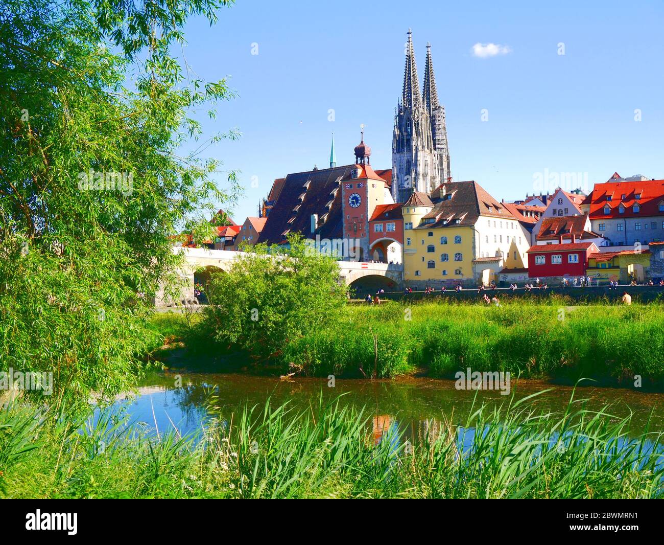 Regensburg, Alemania: Ver el símbolo de la ciudad Foto de stock