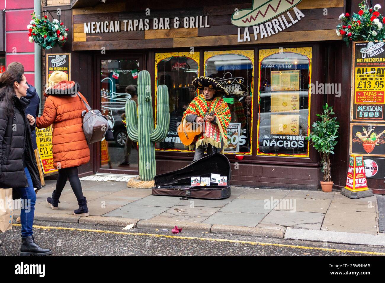 La Parrilla Mexican tapas bar y parrilla, calle Bold, Liverpool Fotografía  de stock - Alamy