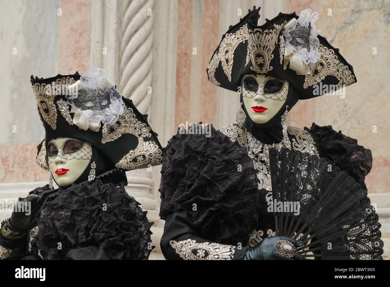 Máscaras en el Carnaval de Venecia, Venecia, Véneto, Italia, Europa Foto de stock