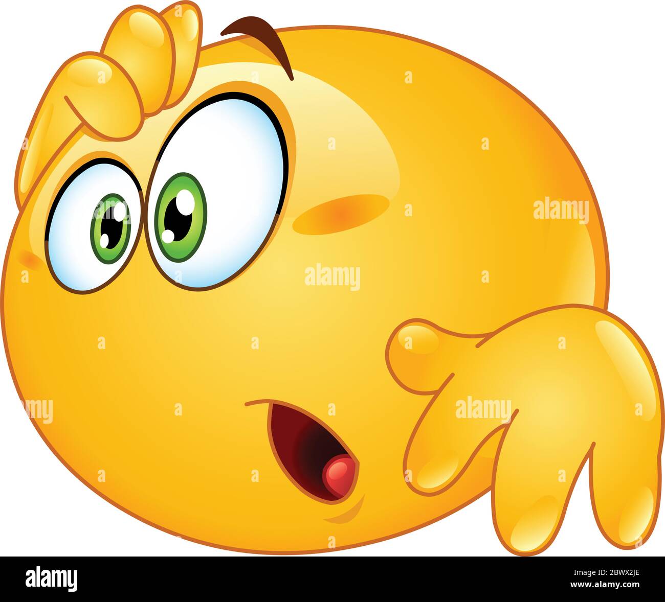 Emoji asombrado Im genes recortadas de stock Alamy