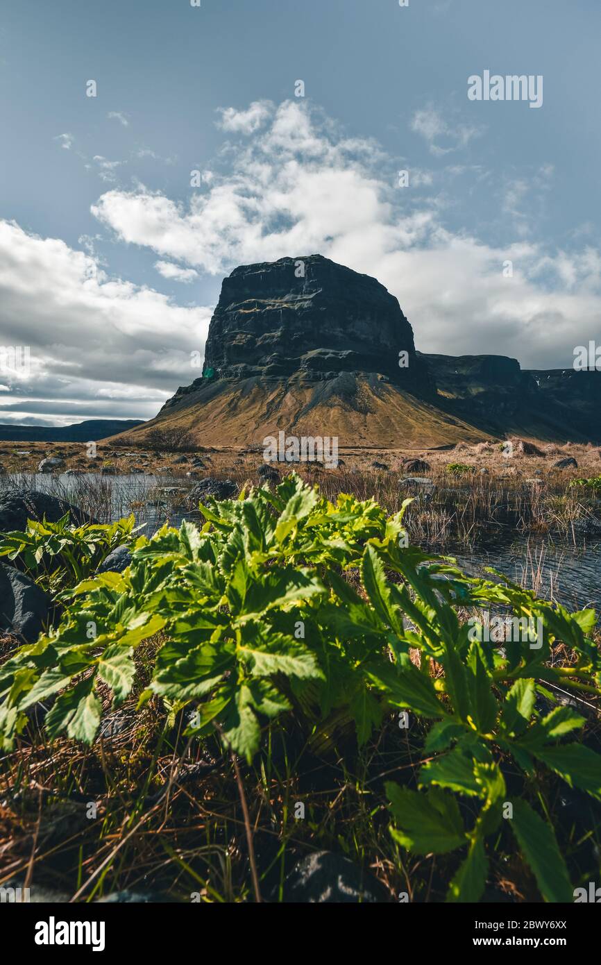 Belleza del sudeste de Islandia. Viajar por la isla. Foto de stock