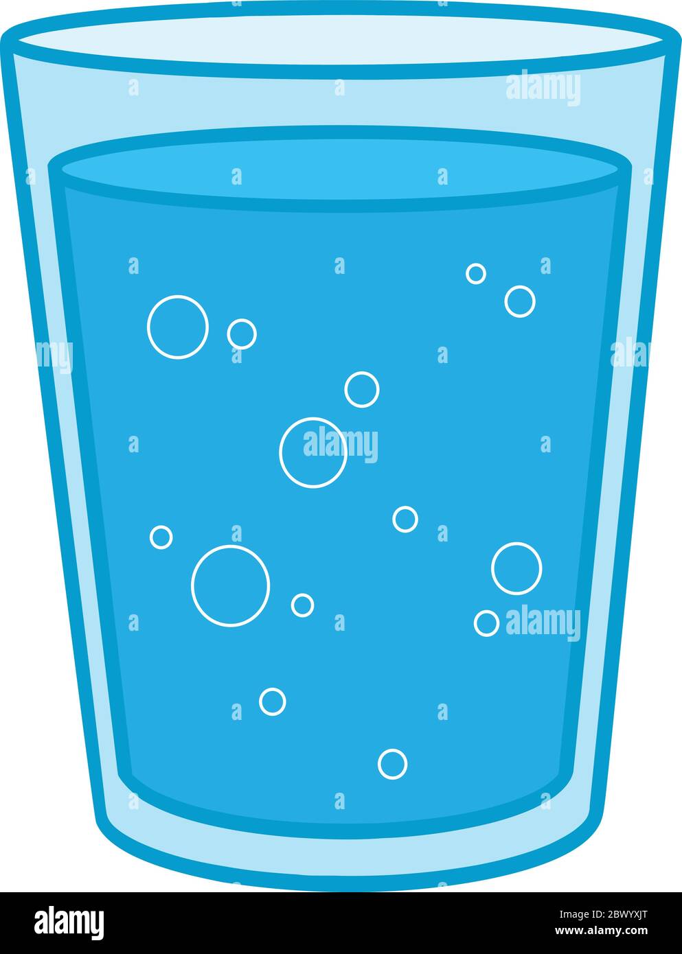 Vidrio de agua - una ilustración de dibujos animados de un vaso de agua  Imagen Vector de stock - Alamy