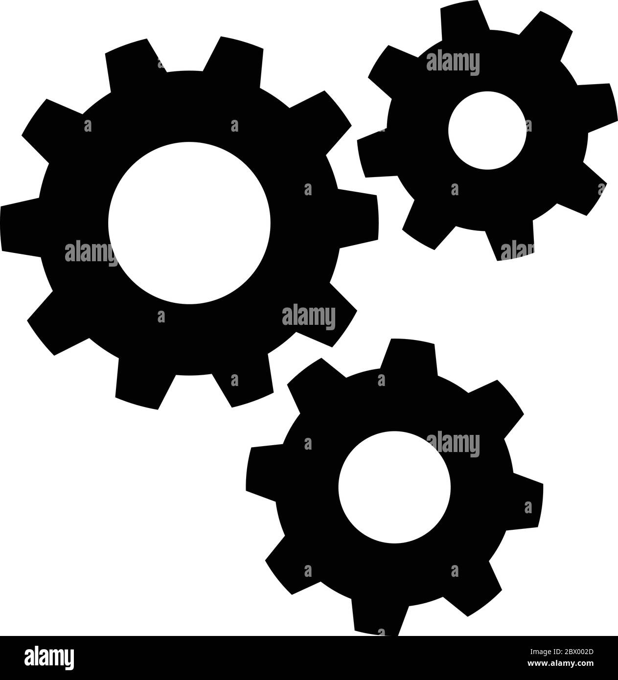 Gears- una ilustración de los engranajes. Ilustración del Vector