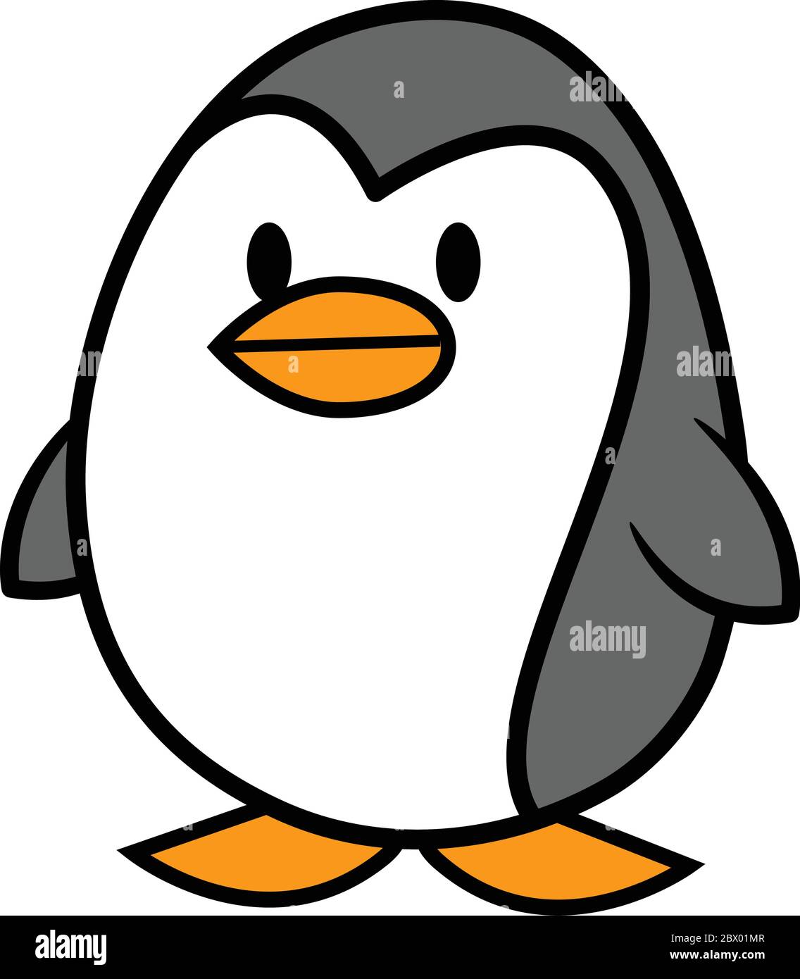 Pingüino kawaii - una ilustración de un pingüino kawaii Imagen Vector de  stock - Alamy