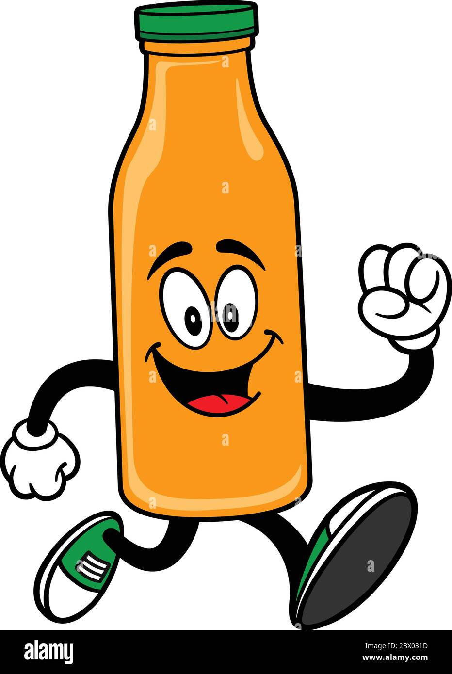 Orange Juice Mascot Running - una ilustración de dibujos animados de un  jugo de naranja Mascot Running Imagen Vector de stock - Alamy