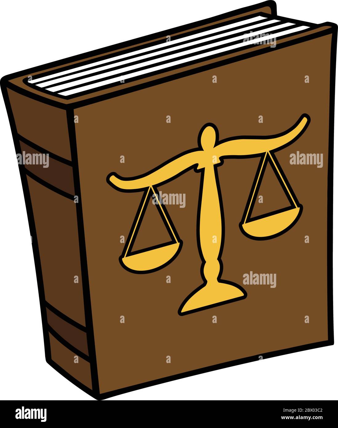 Libro de leyes- una ilustración de un libro de leyes Imagen Vector de stock  - Alamy