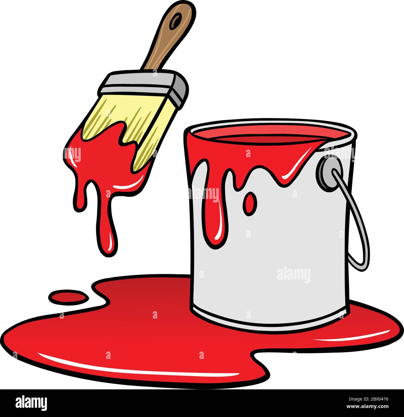 Pincel y cubo - una ilustración de dibujos animados de un pincel y cubo Imagen Vector de stock - Alamy Pincel y cubo - una ilustración de dibujos animados de un pincel y cubo Imagen Vector de stock - Alamy