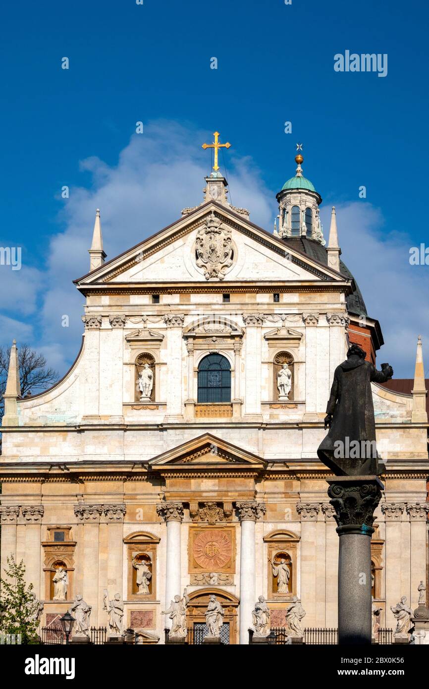 Iglesia de San Pedro y san Pablo, Cracovia, Polonia Foto de stock