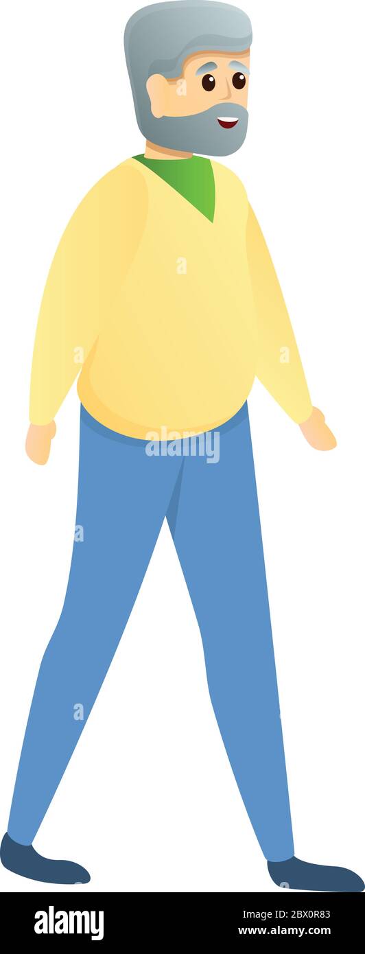 Icono De Abuelo Caminando Dibujo Animado De Caminar Icono De Vector Abuelo Para Diseno Web Aislado Sobre Fondo Blanco Imagen Vector De Stock Alamy