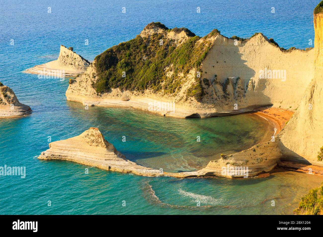 Griechenland Ioniosche Inseln Korfu, Cap Drastis Foto de stock