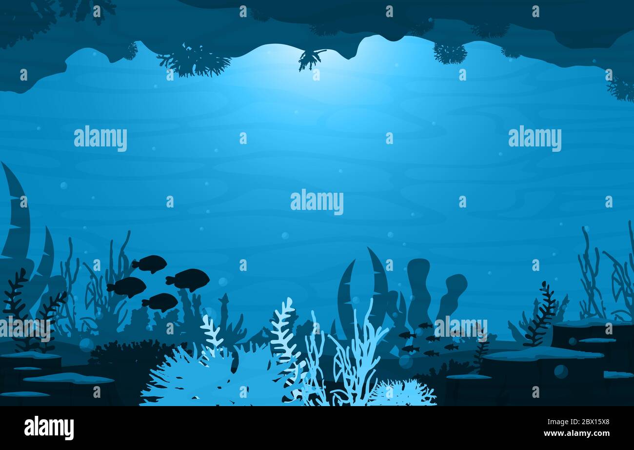 Peces animales marinos Coral Reef Mar Submarino Ilustración Ilustración del Vector