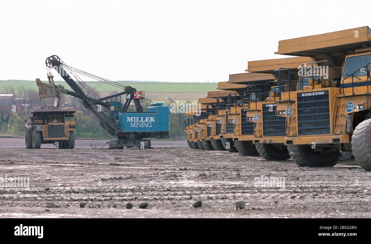 1995, Opencast en Kirk, East Midlands, Central England, Reino Unido Foto de stock