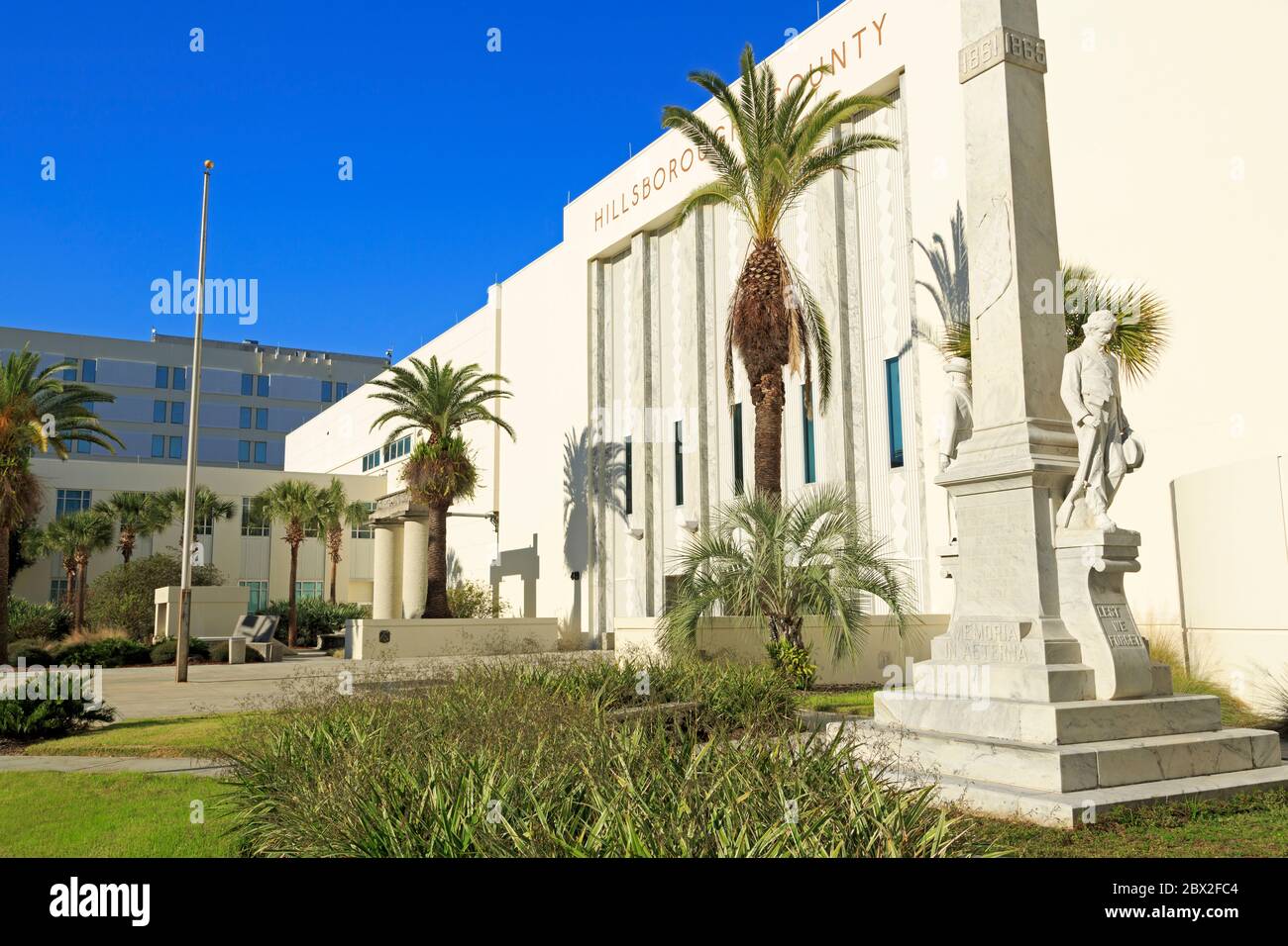 Confederate Memorial,Hillsborough County Courthouse,Tampa,Florida,Estados Unidos,América del Norte Foto de stock