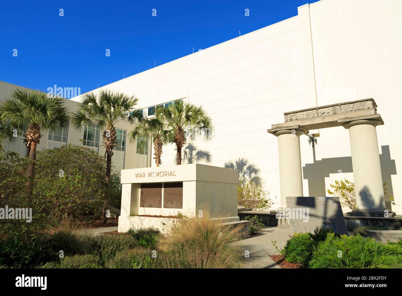 War Memorial, Tribunal del Condado de Hillsborough, Tampa, Florida, EE.UU., Norteamérica Foto de stock