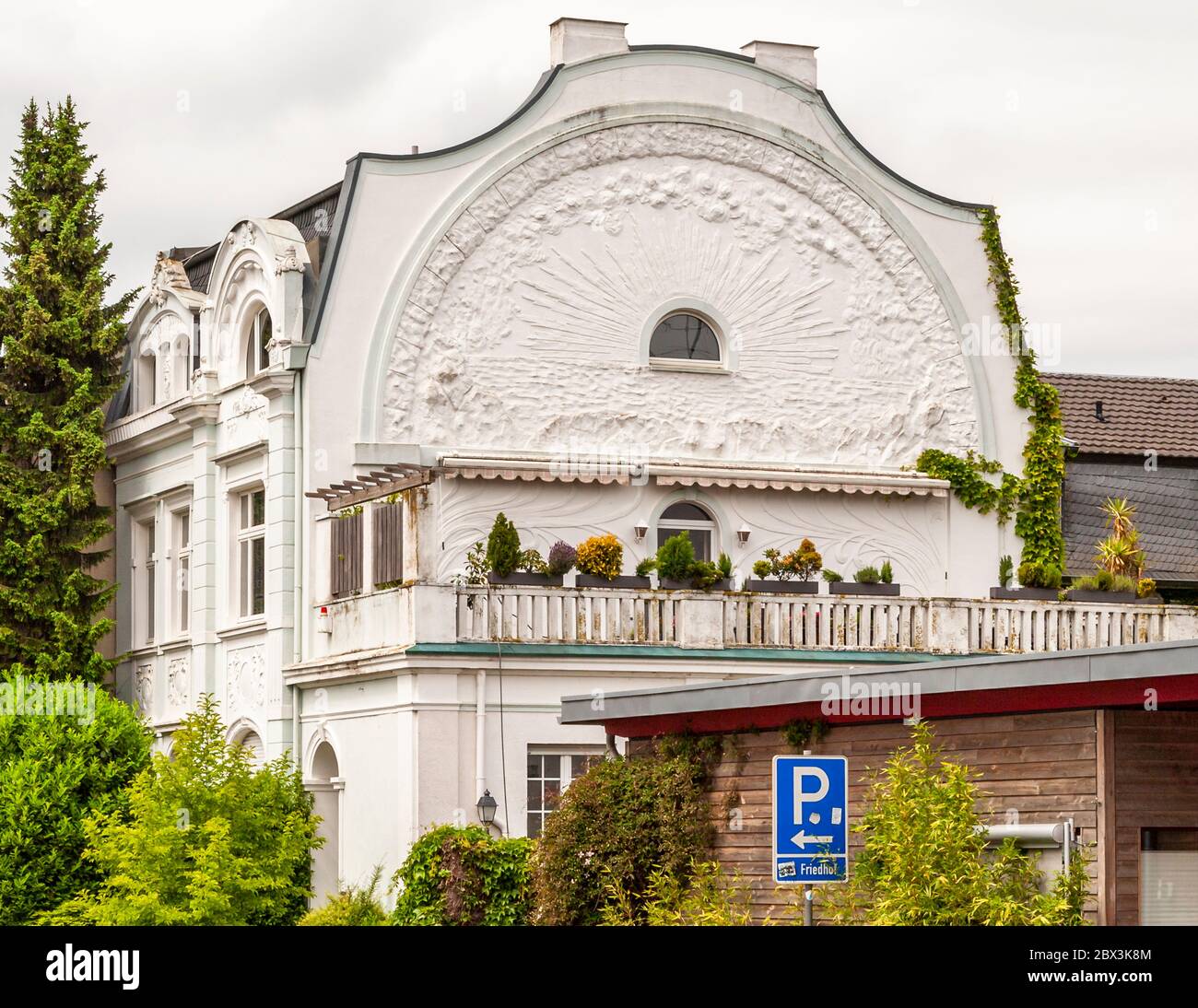 Jugendstil Vivienda residencial en Jüchen, Alemania Foto de stock