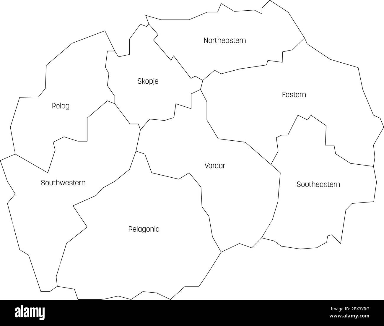 Mapa de macedonia del norte fotografías e imágenes de alta resolución