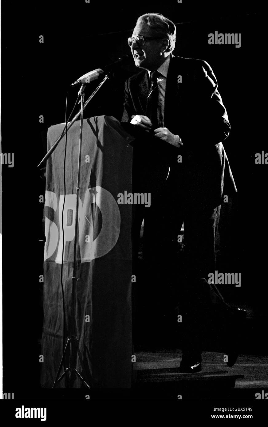 Berlín / SPD / 1985 Hans Jochen Vogel, SPD // Moods / Retrato [traducción automática] Foto de stock