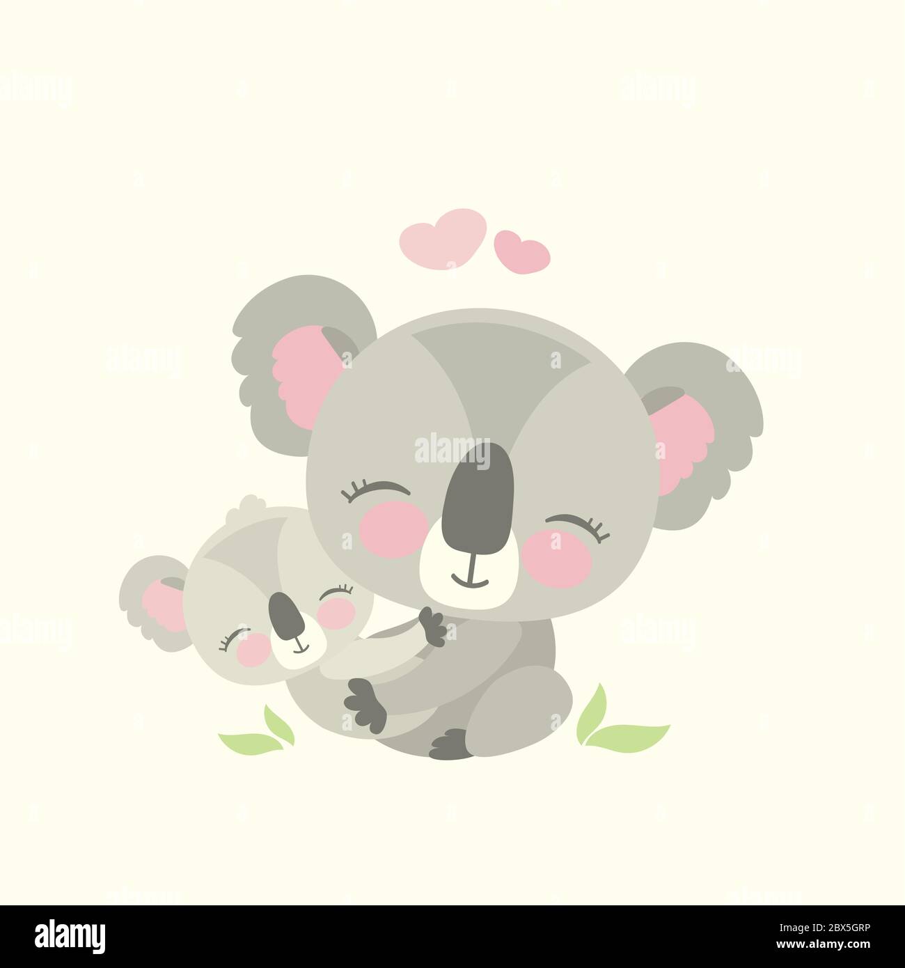 Lindo oso koala con niño, animal salvaje aislado, ilustración de vector plano Imagen Vector de stock - Alamy Lindo oso koala con niño, animal salvaje aislado, ilustración de vector plano Imagen Vector de stock - Alamy