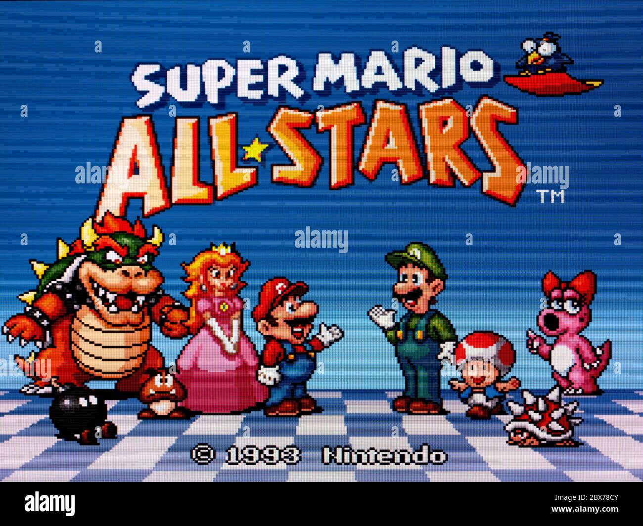 Super Mario All Stars - SNES Super Nintendo - Editorial solo uso Fotografía  de stock - Alamy