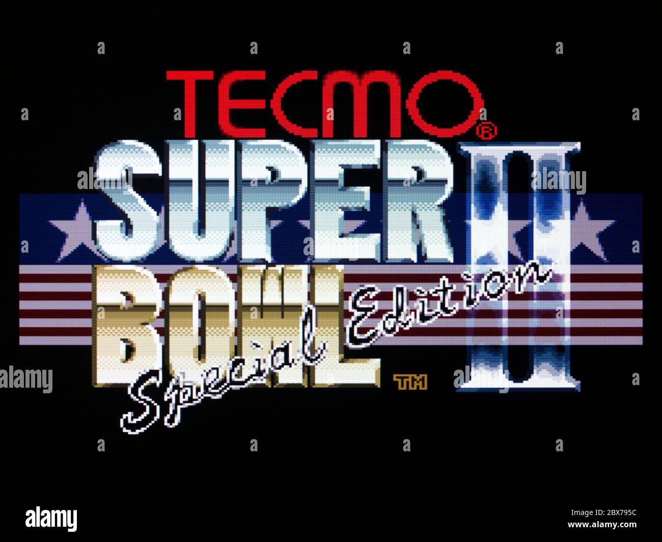 Tecmo Superbowl Super Bowl II 2 Edición Especial - SNES Super Nintendo -  sólo para uso editorial Fotografía de stock - Alamy