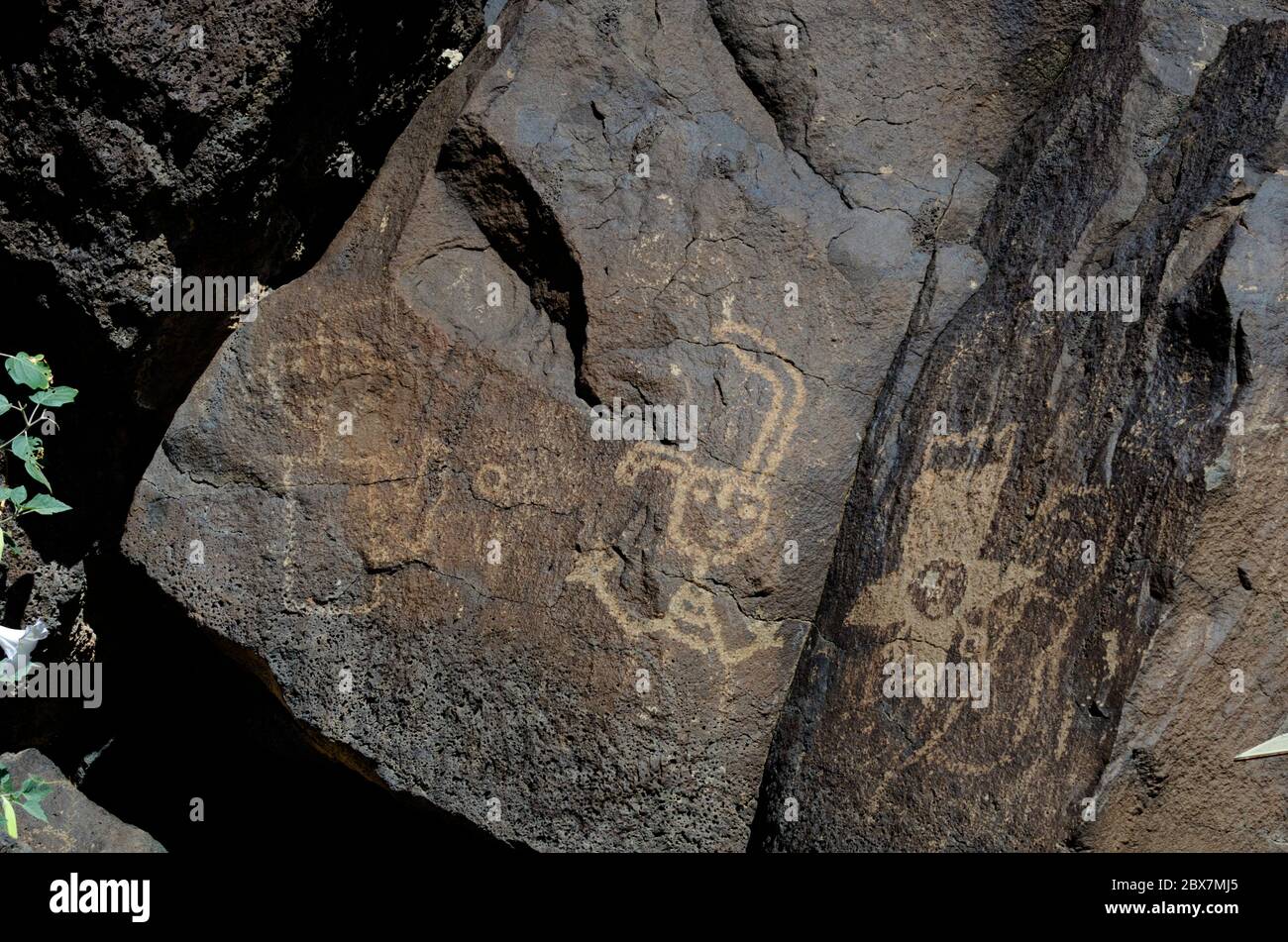 Petroglyph National Monument, Albuquerque, Nuevo México, EE.UU. Foto de stock