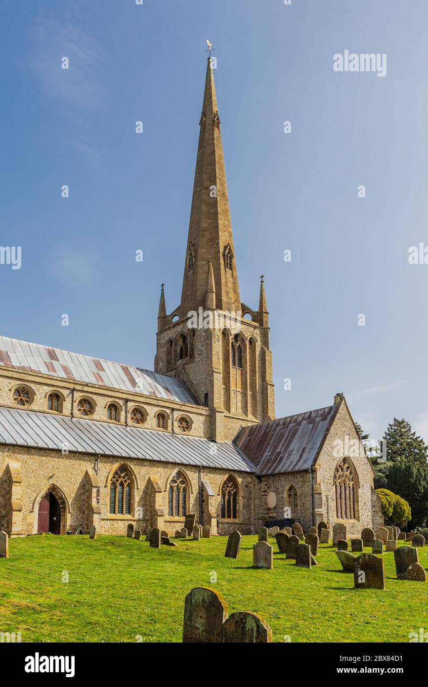 Snettisham, Norfolk, Inglaterra, 23 de abril de 2019: La Iglesia Parroquial de Santa María, que data del siglo XIV Foto de stock