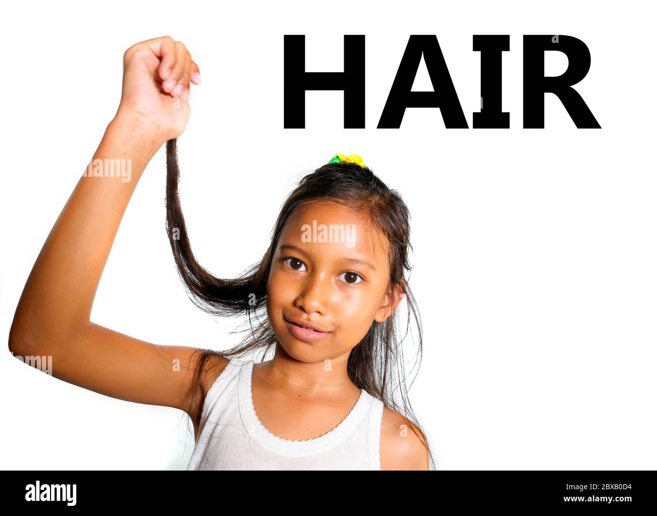 Aprender inglés cuerpo y cara tarjeta de la escuela con hermoso y feliz